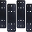 Placa plana acero recta 10x3pulg 4pzas con recubrimiento