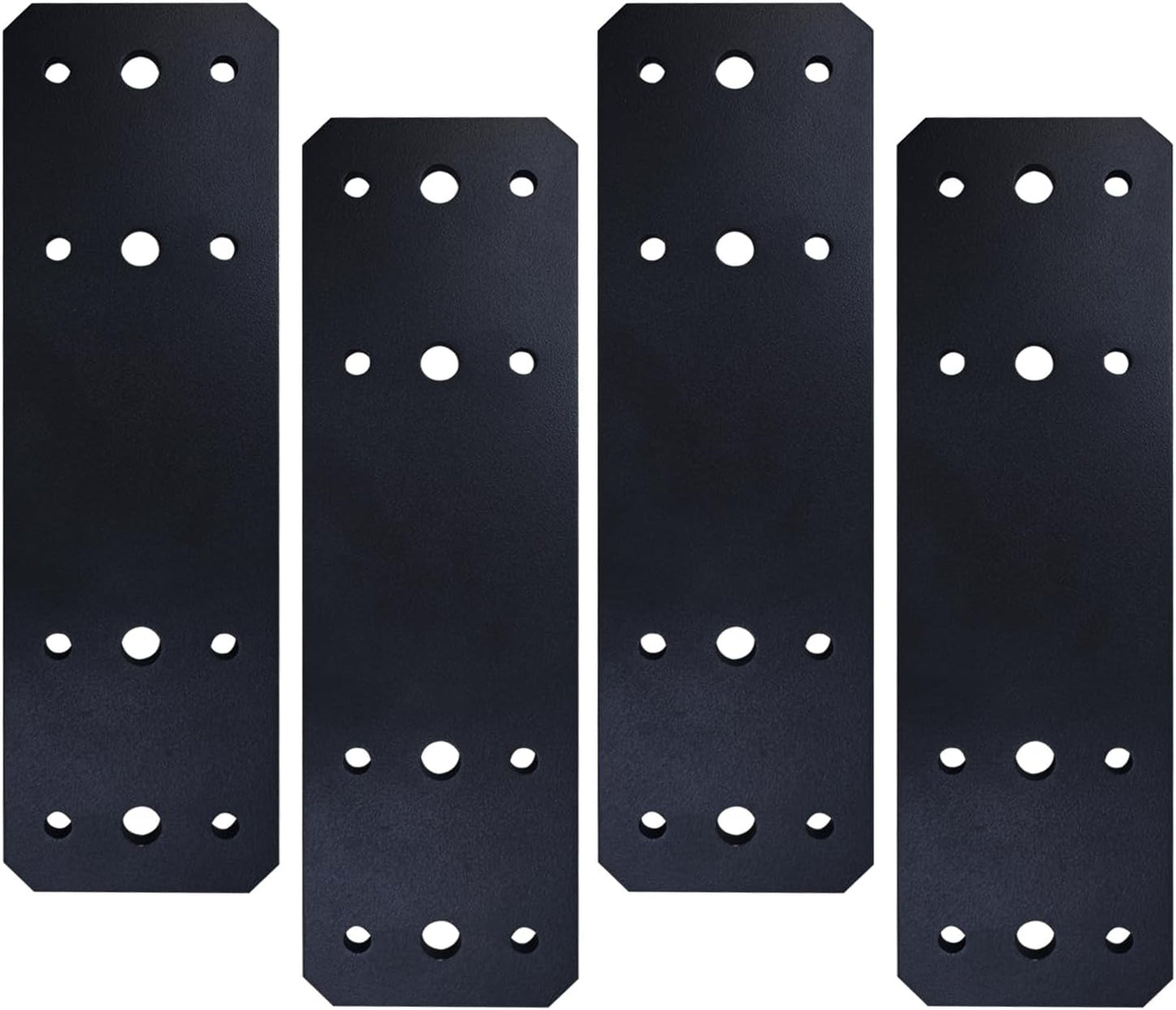 Placa plana acero recta 10x3pulg 4pzas con recubrimiento