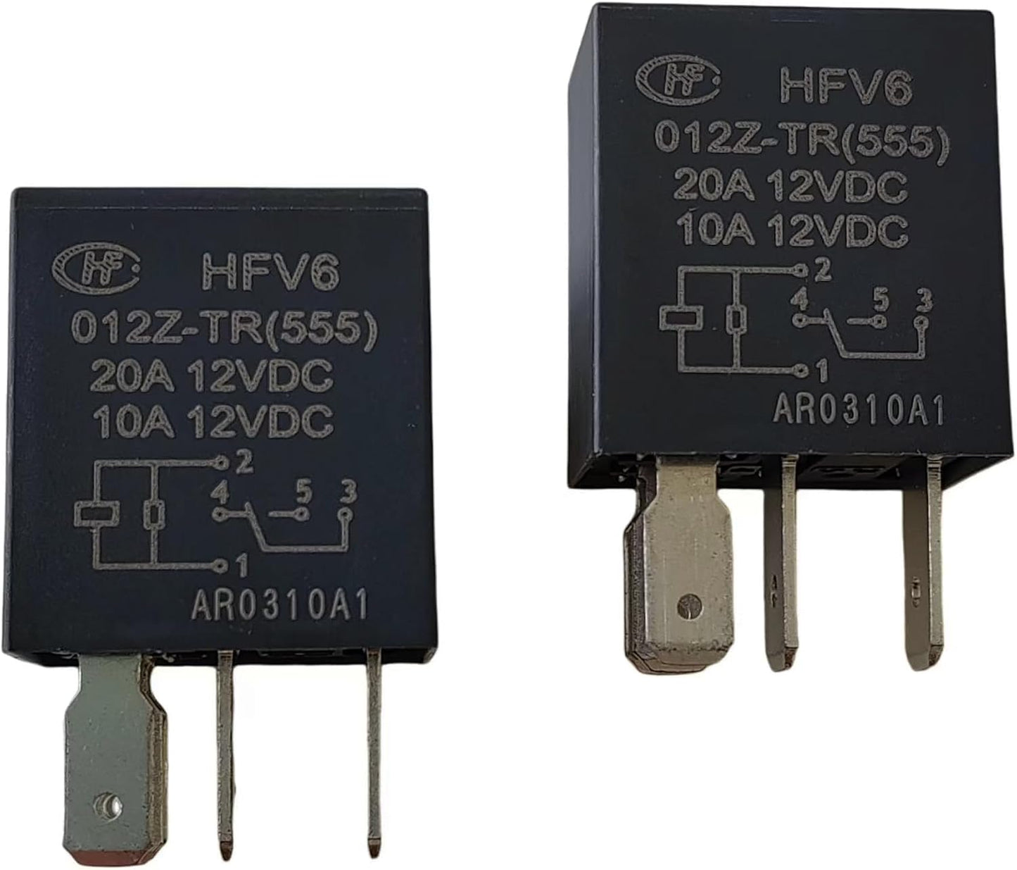 Relé potencia 5 pines HFV6-012Z-TR 12VDC 20A