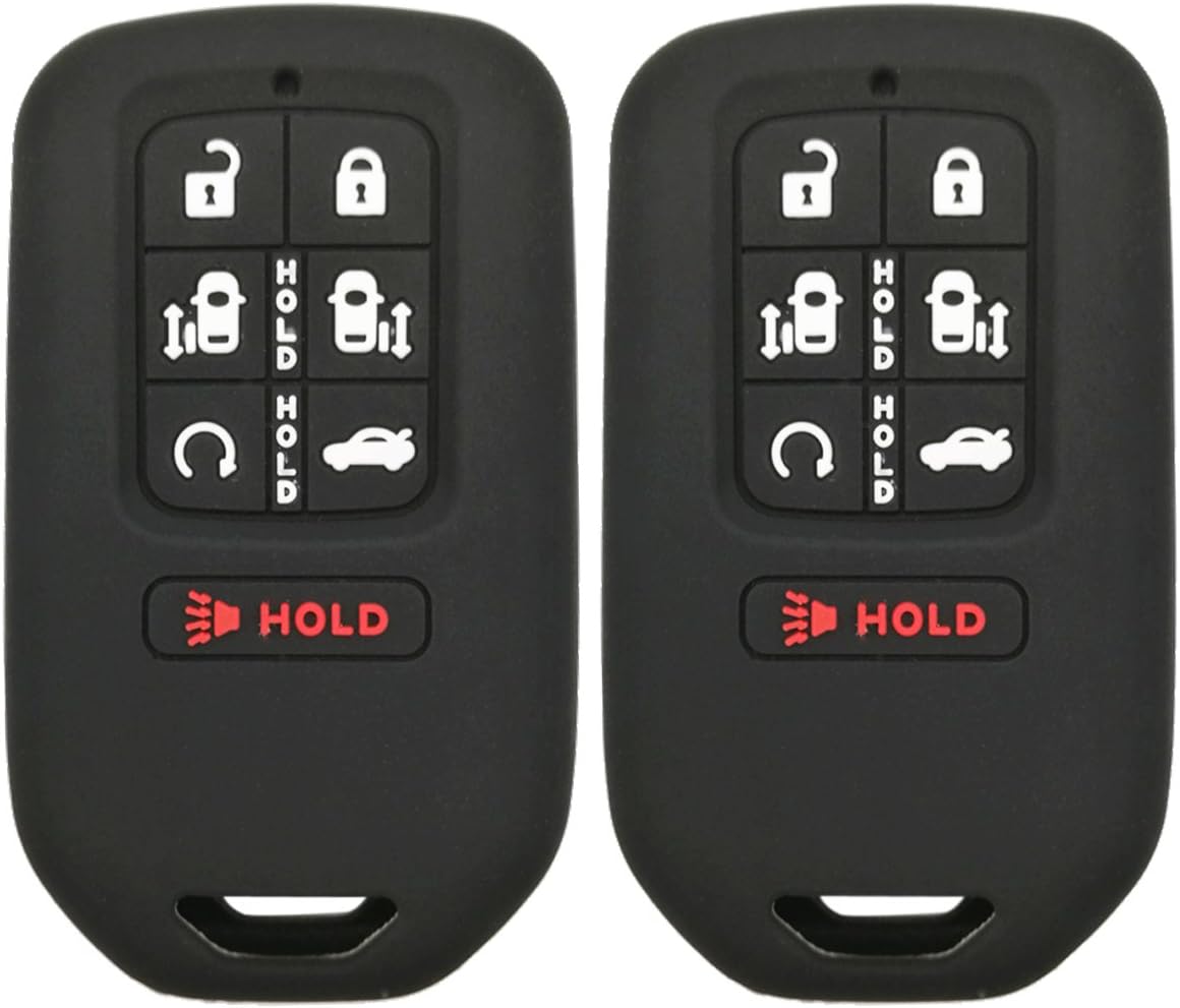 2 Pzas Funda silicona llave inteligente 7 botones Honda