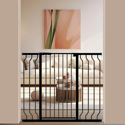 Puerta seguridad bebé perros metal negro 76-119cm