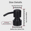 2 Dispensadores Jabón Acero Inox Negro Cabezal 28/400