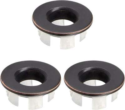 Set 3 anillos desbordamiento fregadero cubierta cobre bronce
