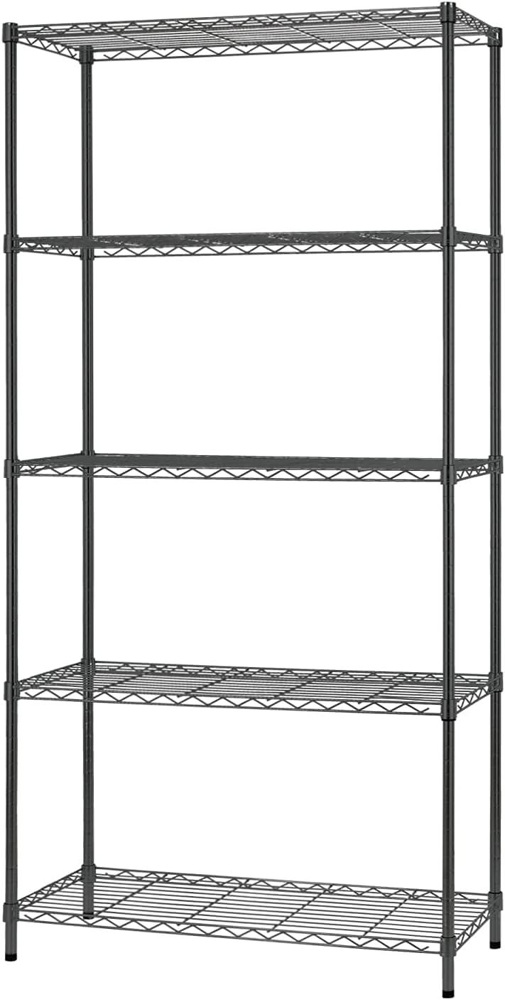 Estantería alambre 14x36x72" 5 niveles acero resistente