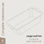 Set 2 moldes antiadherentes para pan 10.2x11 pulg apilables