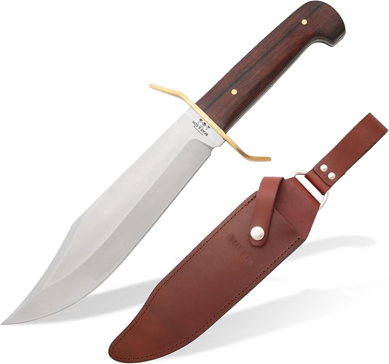 Navaja Gold Rush Bowie acero inox Sandvik mango Cocobola