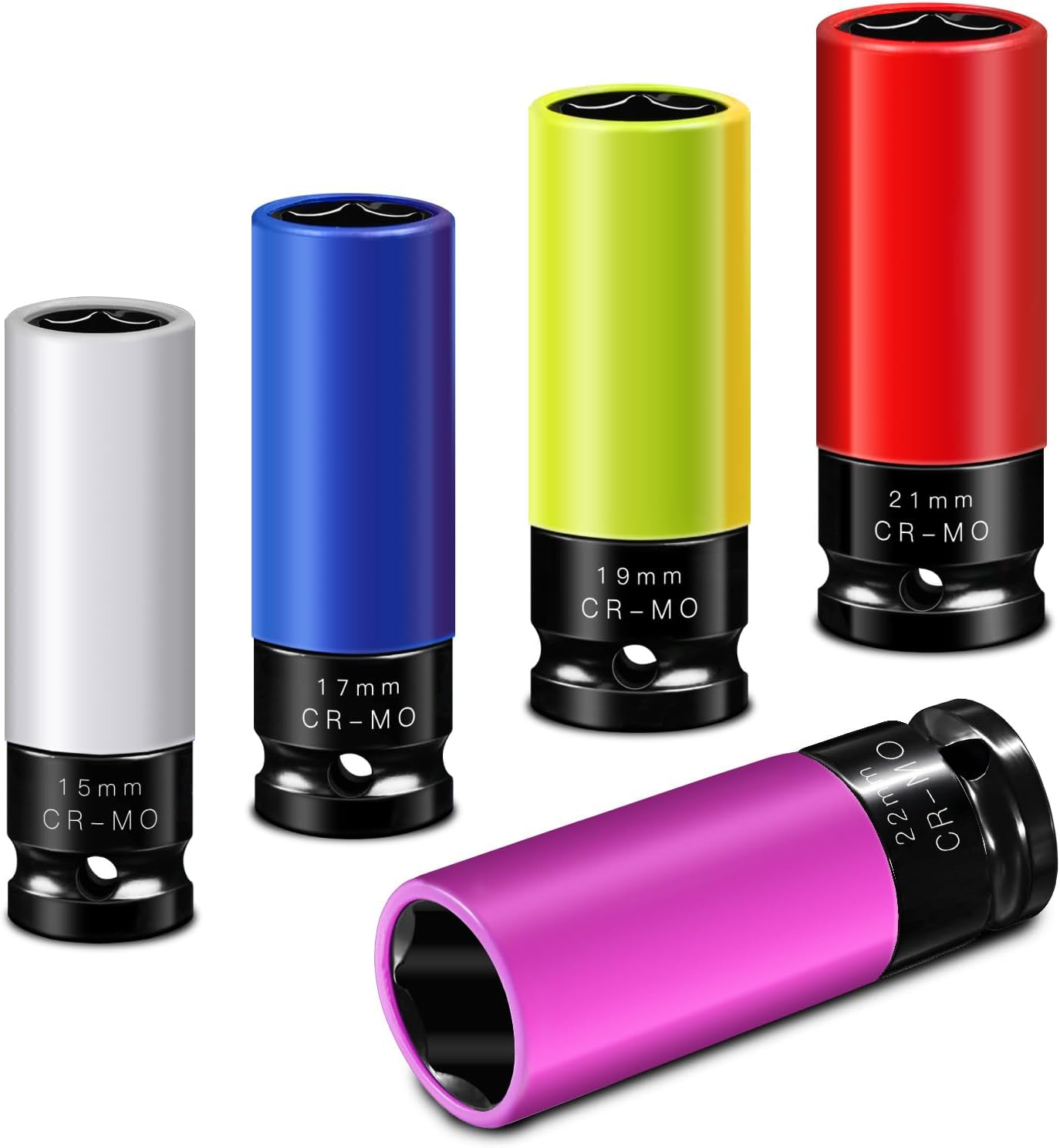5 Protectores rueda 1/2" 6 puntos codificados camiones SUV