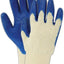Guantes punto látex XL 24 pares blanco azul
