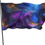 Bandera dragón morado 3x5ft decoración exterior