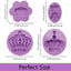 Moldes de silicona de corona de princesa para fondant y decoración de pasteles
