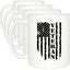 Set 4 Tazas Cafetera Bandera EE.UU. Militar para Veteranos