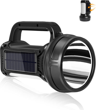 Linterna solar 1500 lúmenes USB-C recargable multifunción