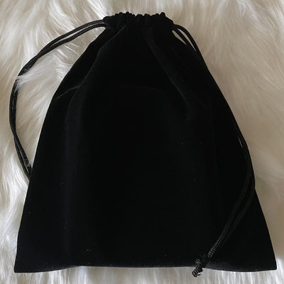 8 Pzas Bolsas Terriopelo 8x10" Almacenamiento Negro