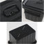 Contenedor plástico 6qt con asas negro 6 pzas