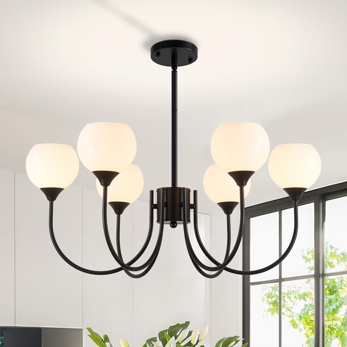 Candelabro sputnik 6 luces lámpara techo moderna comedor