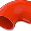 Acoplador codo 90 grados manguera silicona 4 pulg 4 capas