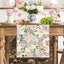 Camino Mesa Primavera Mariposas Flores Rosas 13x72pulg