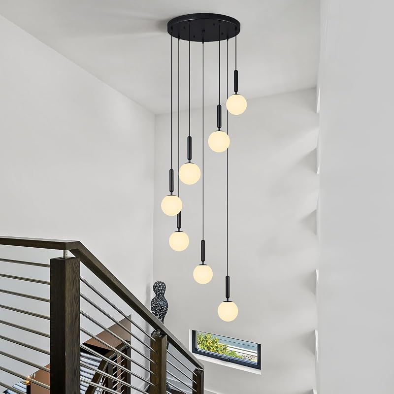 Lámpara de techo 7 luces estilo mid century para cocina