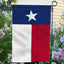 Bandera doble cara Texas para jardín resistente 18x