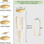 6 Anillos Lámpara Led Regulable Vestíbulo Sala Escaleras Oro