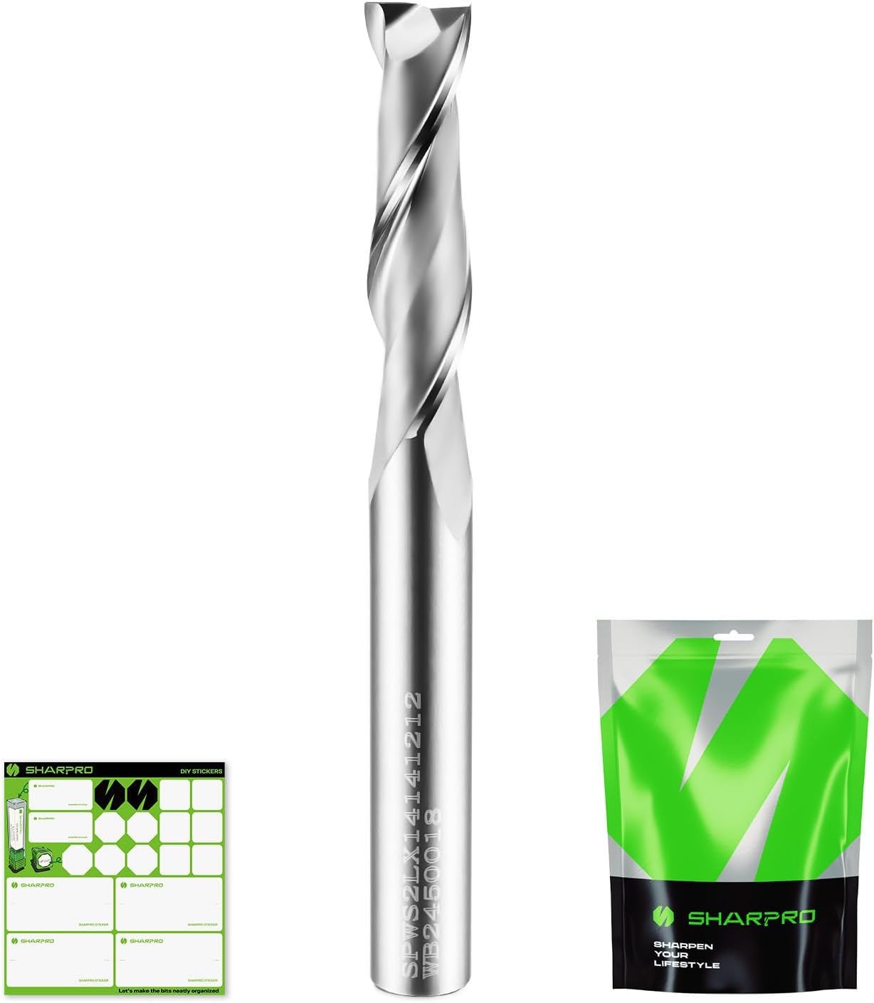 Broca enrutador espiral 1/4pulg corte ascendente 2-1/2pulg