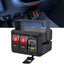 Caja interruptor basculante 12V SPST tipo C con USB QC 3.0