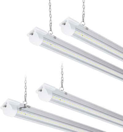 4 Luces LED Taller 4ft 42W 5000K 6300LM Montaje Colgante