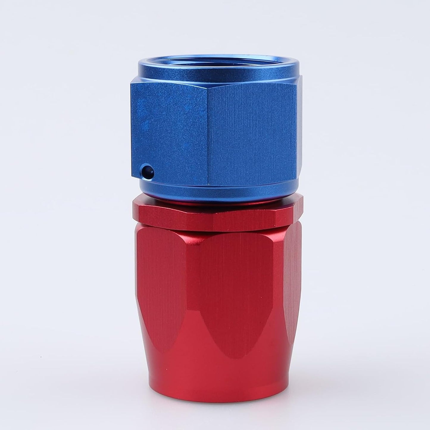 10 Anillos Montaje Manguera Giratoria Recta Aluminio Rojo Azul