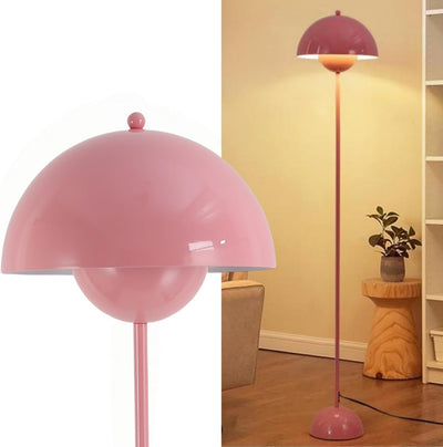 Lámpara pie moderna sala oficina pantalla metal refleja luz