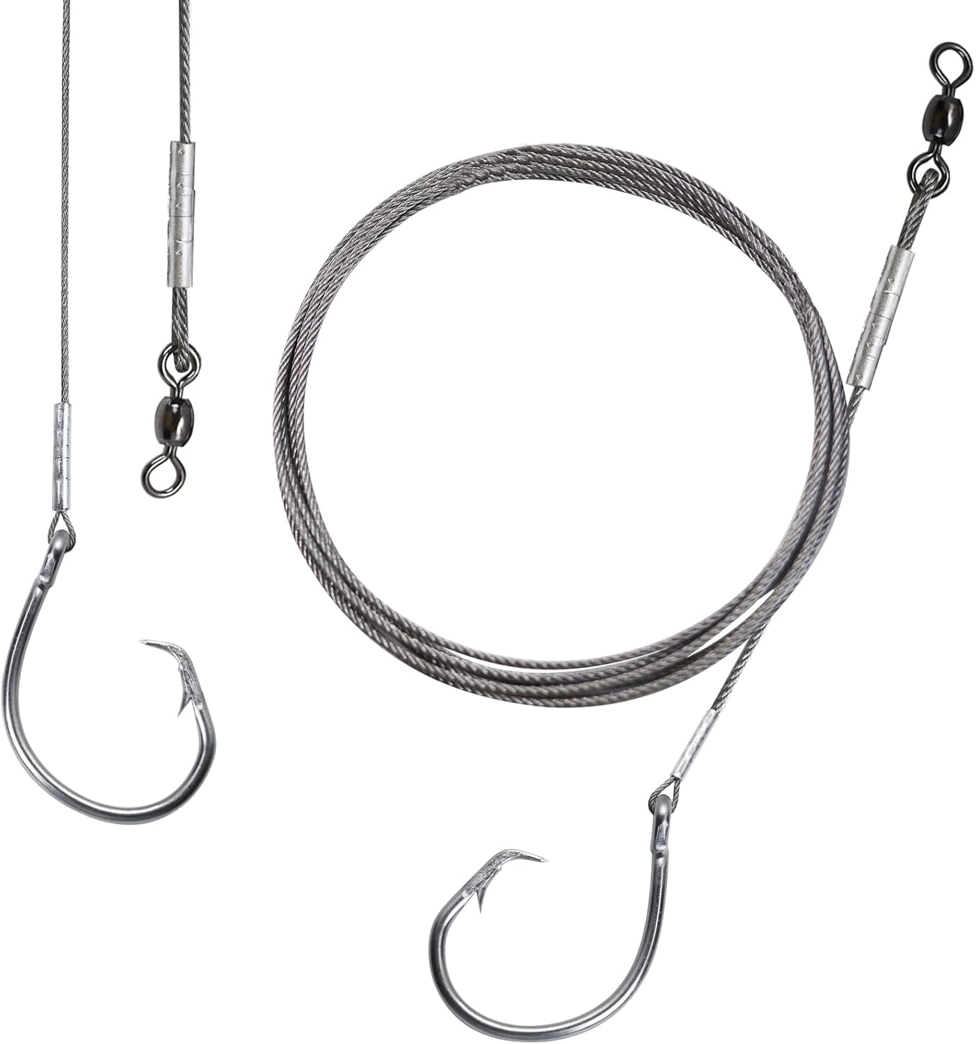 Pack 2 Plataformas Anzuelos Tiburón Acero Inox 14/0 16/0 18/0