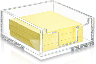Soporte notas adhesivas acrílico transparente 3.94"