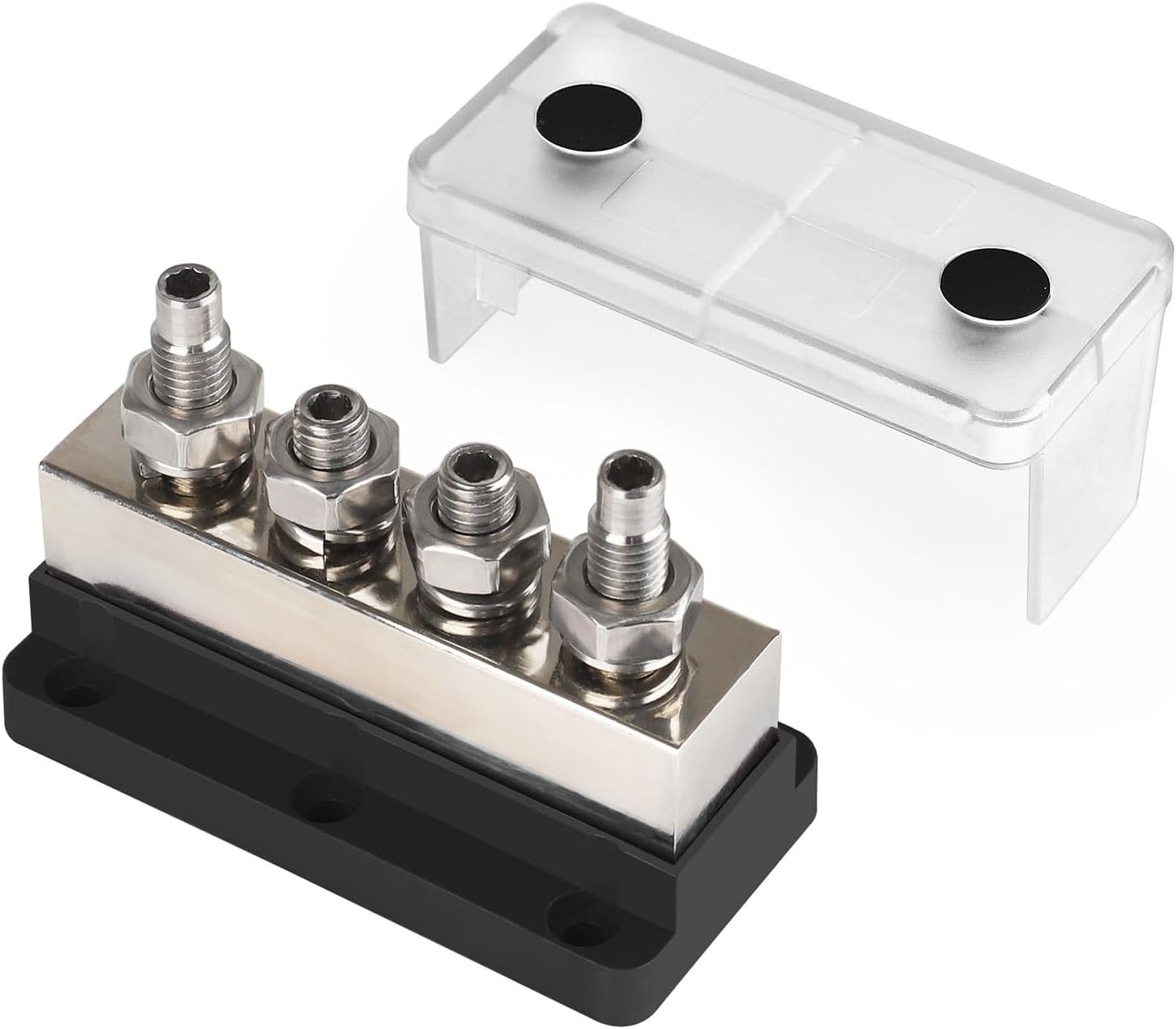 Bloque distribución energía 600A 4x3/8" M10 48V automóvil