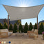 Toldo parasol rectangular resistente UV y óxido para patio
