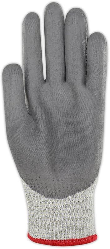 Guantes trabajo ANSI A5 resistentes cortes palma PU