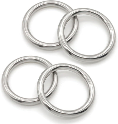 Anillos acero inox para cinturón camping 8x50mm