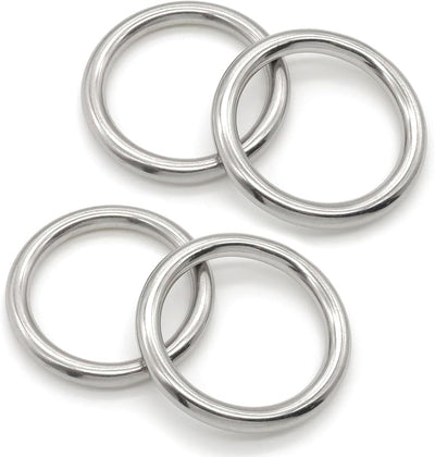 Anillos acero inox para cinturón camping 8x50mm