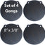 Set 4 AR500 acero 8x3/8" para disparo láser
