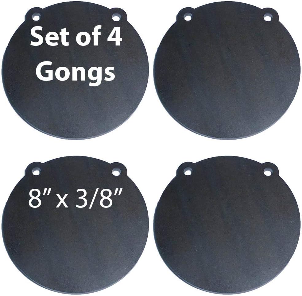 Set 4 AR500 acero 8x3/8" para disparo láser