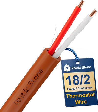 Cable HVAC termostato 18/2 OFC cobre sólido cert ETL CL3R