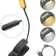 Luz lectura recargable con clip 3 modos brillo regulable para niños