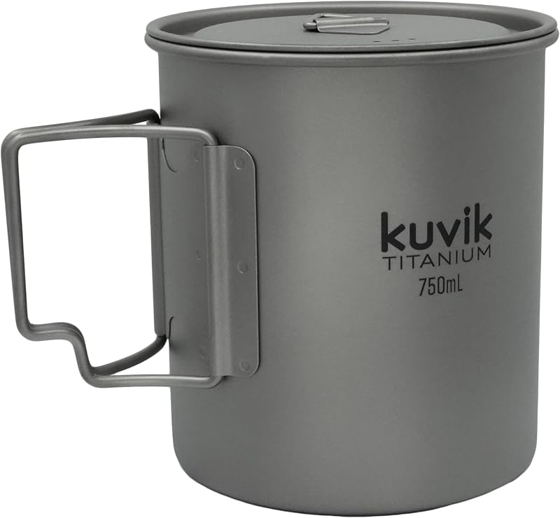 Olla Titanio 25.4oz Tapa Ultraligera para Mochileros