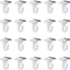 20 Pzas Ganchos Metal Blancos en T para Azulejos Hogar
