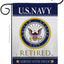 Bandera jardín USN Seabee retirado oficial