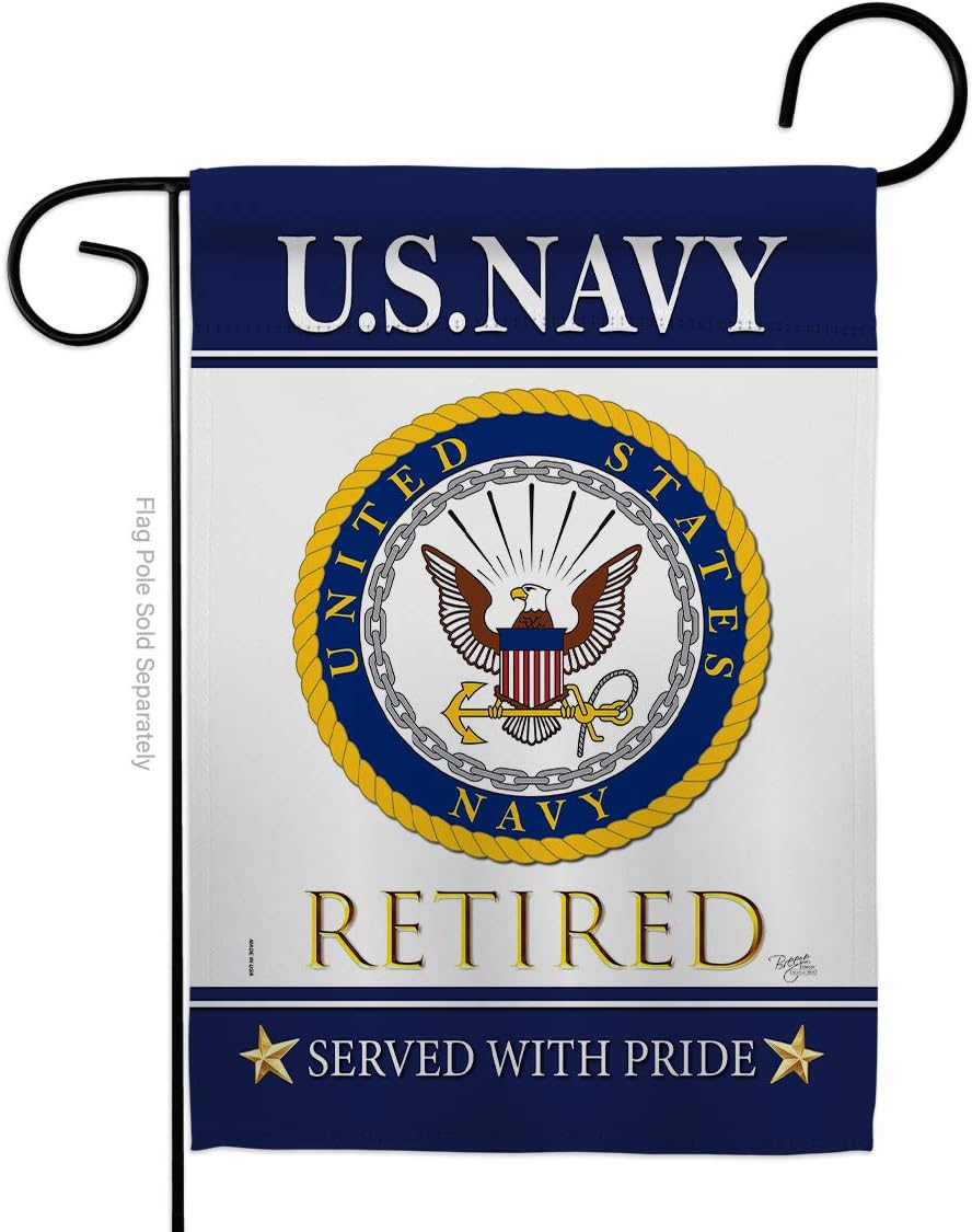 Bandera jardín USN Seabee retirado oficial