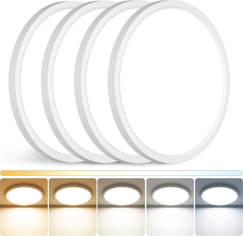 Lámpara techo LED 12" 24W pack 4