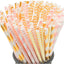 Pajitas biodegradables rosa pack 100 unidades