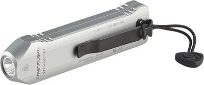 Linterna plana 500 lúmenes USB plateada