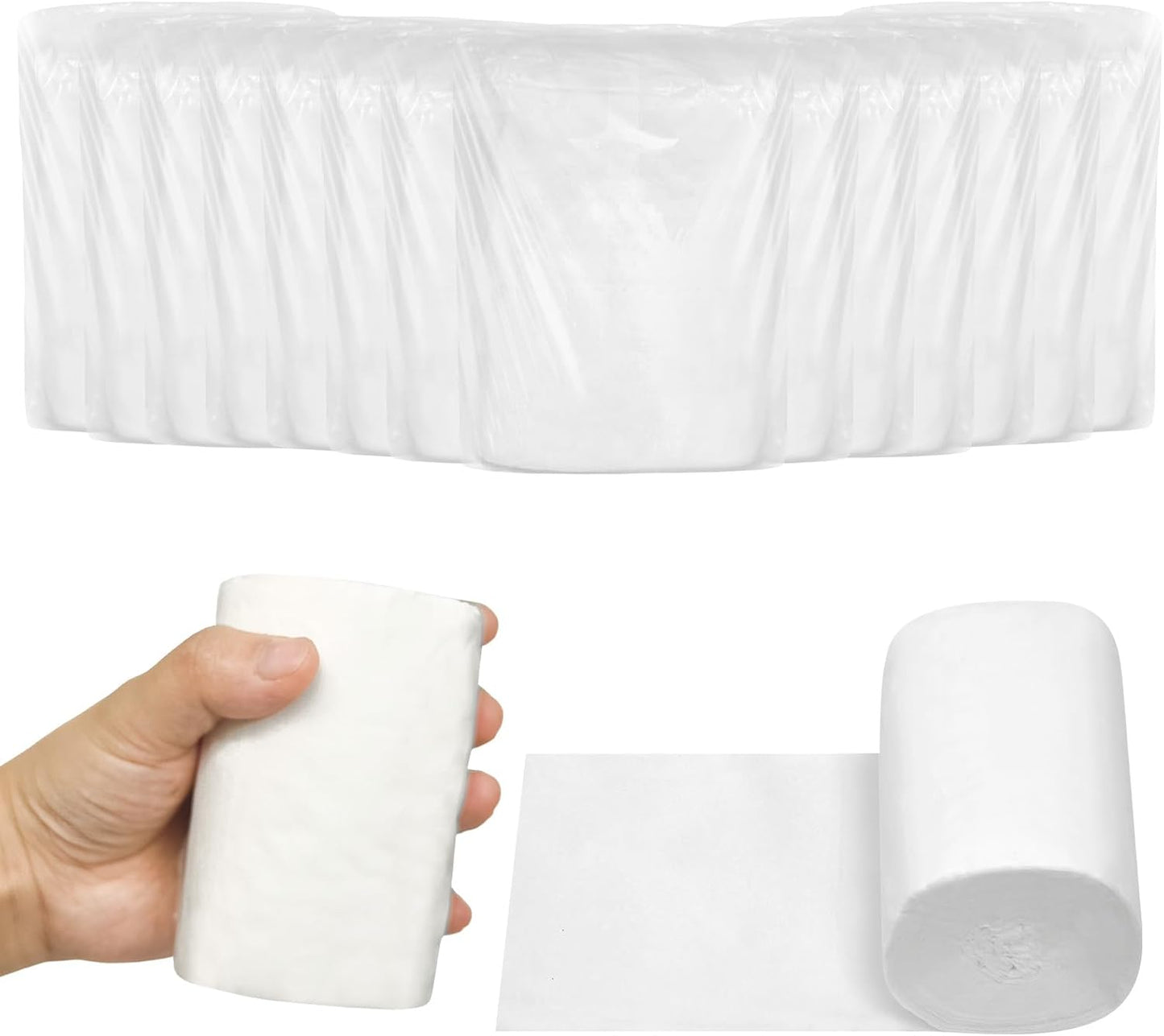 8 Rollos Papel Higiénico Viaje Suave Compacto