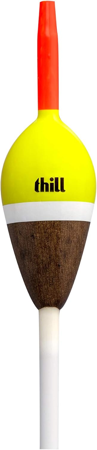 Bobber de pesca madera balsa ovalado 7/8pulg set 2