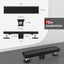 Coladera ducha lineal 12pulg acero inox SUS304 reversible